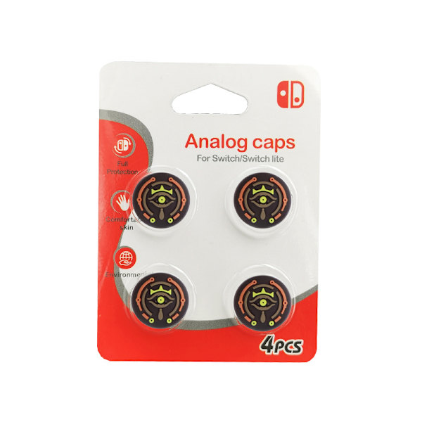 Super cool Thumb Grip Caps Nintendo Switch / Lite / OLED -ohjaimeen, Joy-Con -painikkeen peukalotyynyn suojus analoginen ergonominen korkki NS -ohjaimen Joy-Conille