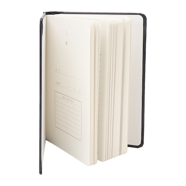Student Study Classroom Note Hard Cover Office Diary Notebook Hardcover Notepad(Svart)
