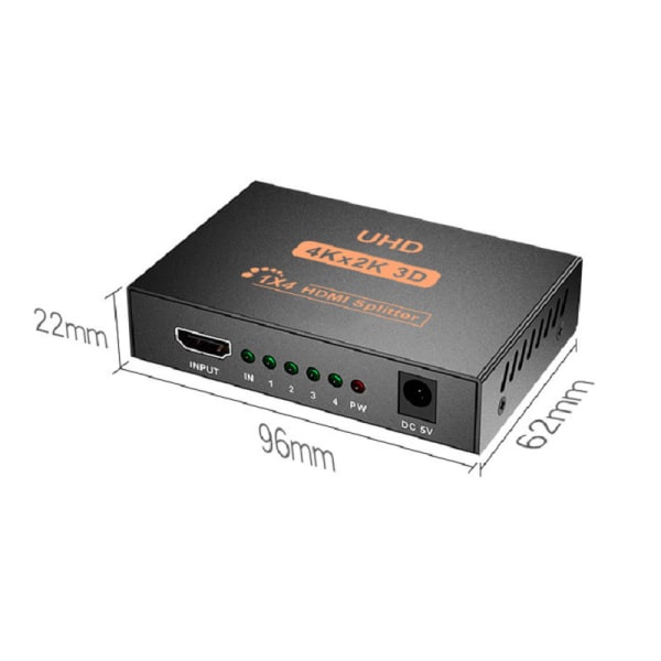 HDMI-splitter 1.4 4K HDMI 1.4 skärmdelare 1 in 4 ut en i fyra ut HD-delare