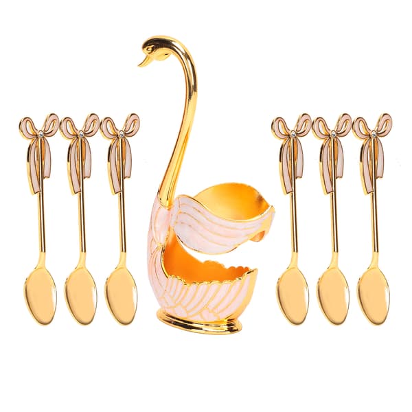 Bestickset med svanhållare dekoration Spoon