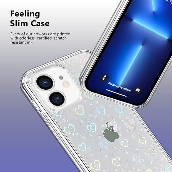 Kompatibel med iPhone 12 Pro Cover (2020) 6,1 Tommer Laser Bl