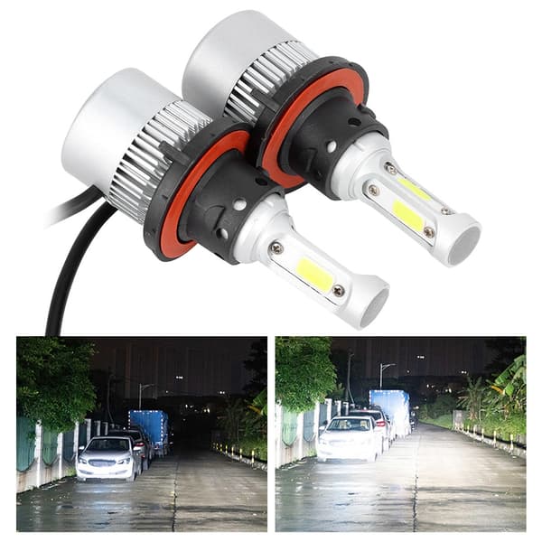 2 stk Bil Frontlys Pærer Tåkelys LED S2 H13 Universal IP67