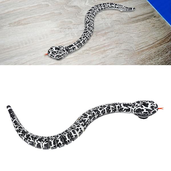 Kauko-ohjattava käärme USB-latauksella, ultrarealistinen infrapunakäyttö, sisäänvedettävällä käärmeen kielellä, RC-eläinlelu yli Black&White