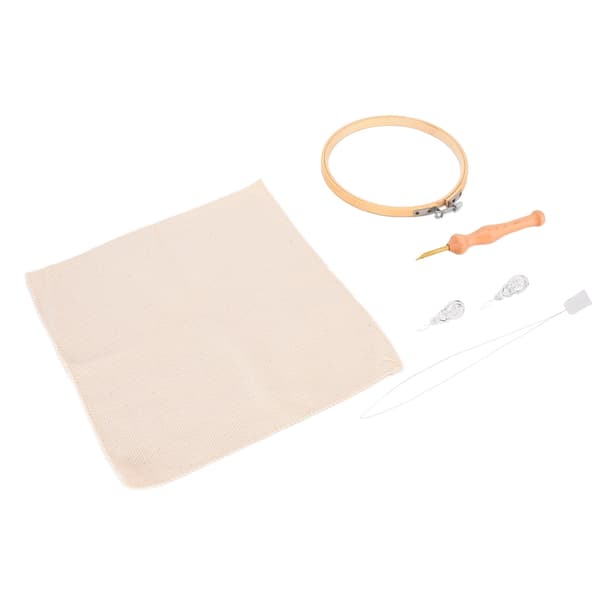 Punch Needle Kit Premium Material Lett å Holde Praktisk Høy Holdbarhet Broderinål Kit