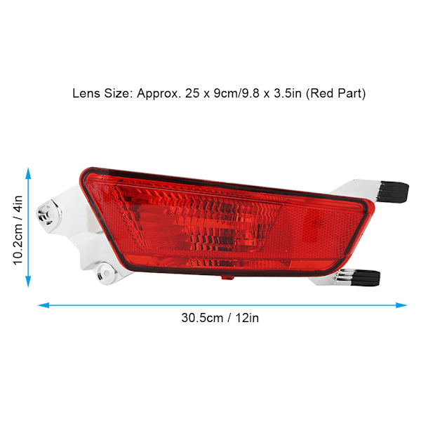Bakre Stötfångare Dimljus LR025149 Passar för Land Rover Range Rover Evoque 11-19