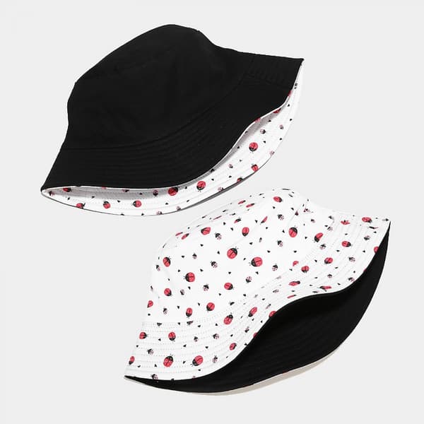 Sød Bucket Hat Strand Fiskerhatte til Kvinder, Vendbar D B