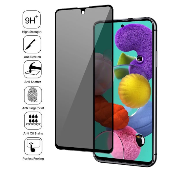 2 st 3D böjd full cover sekretess skärmskydd för OPPO Reno 9 Pro plus Anti-spion skydd