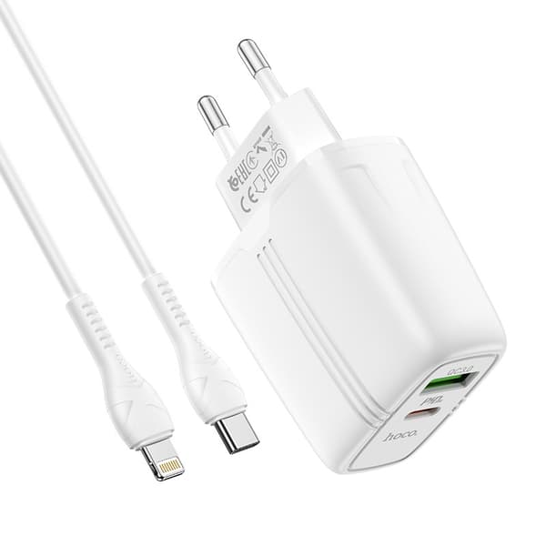 hoco. N11 Youneng dual-port PD20W+QC3.0 oplader til iPhone12