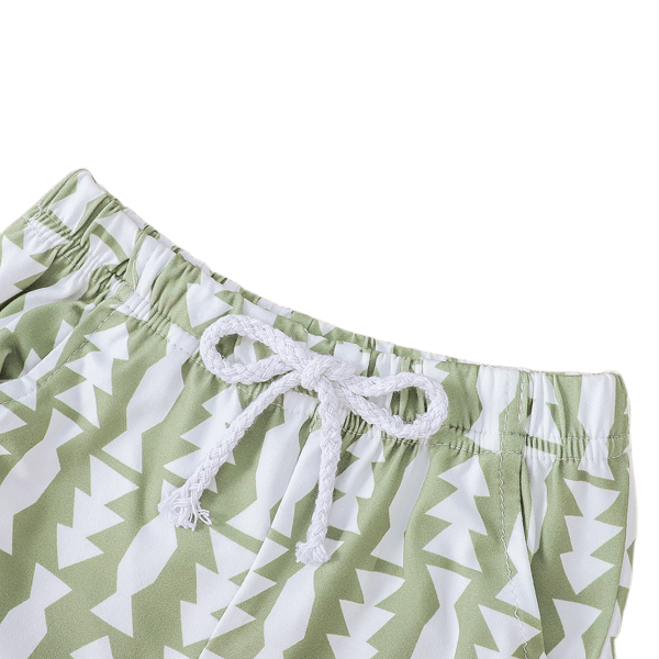 Flickor 90% bomull 2-delad pyjamas, M (ljusgrön)