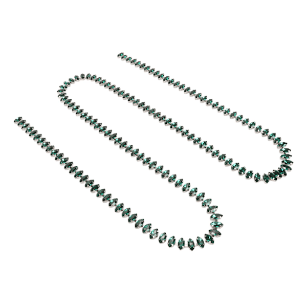Rhinestone Claw Chain 1 Yard Lång Glittrande Elegant Multi Purpose Rhinestone Strip för Smycken Kläder DIY Grön