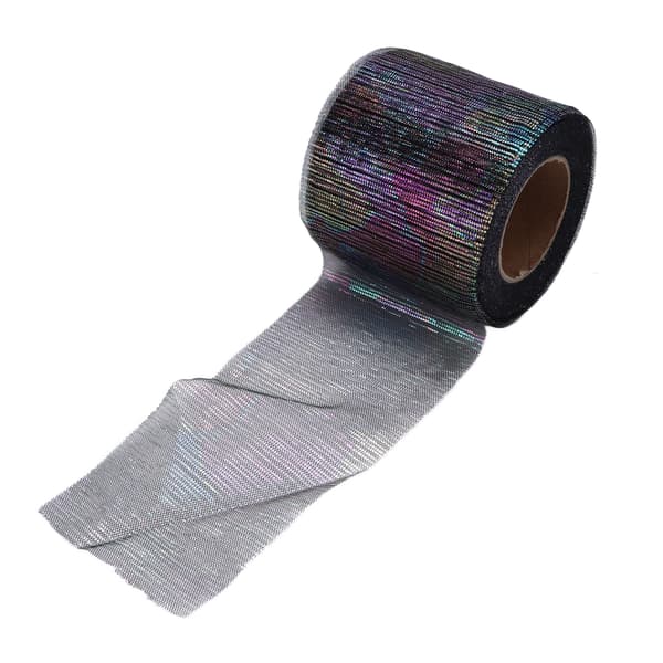 Tulle Rull Symfoni Linje Mesh Rull Manuell DIY Hodeplagg Sløyfe Mesh Stoff Tilbehør Svart
