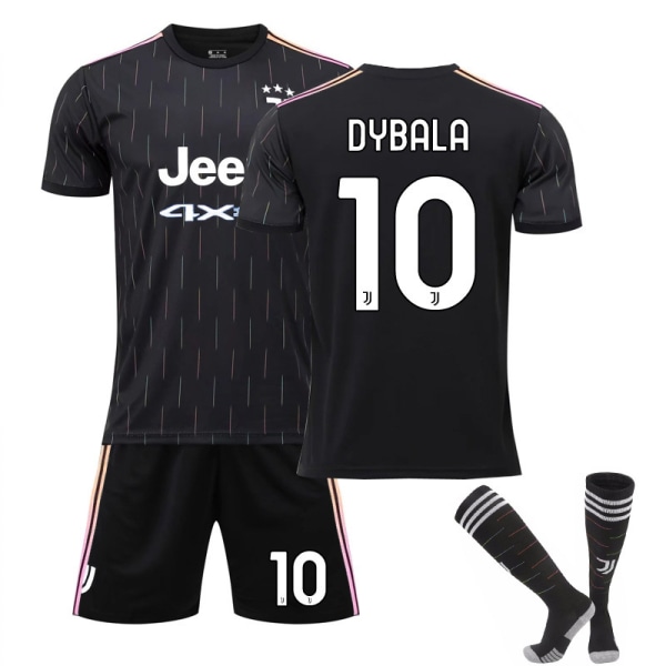 21-22 New Juventus Away Black Meteor Børn Voksne Fodbold Fodboldtrøje Træningstrøje Suit24
