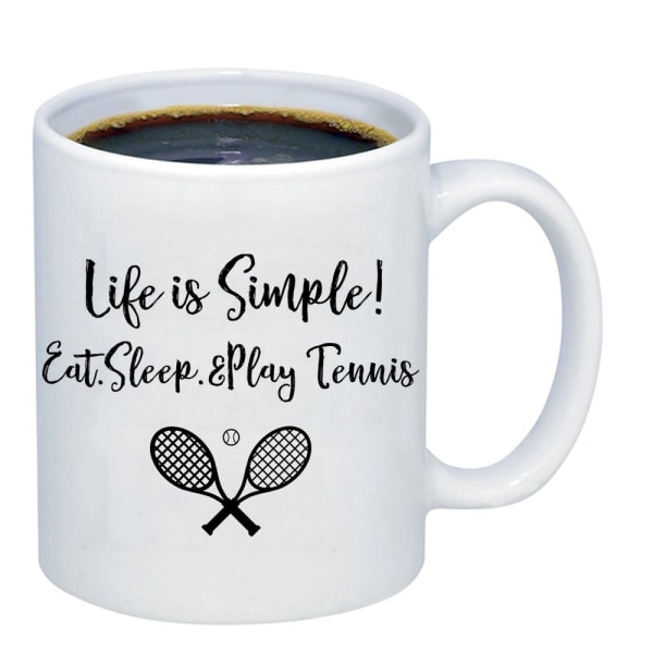 Life Is Simple kaffekrus Morgenmad krus Sjovt kaffekrus 11 ounces inspirerende