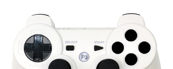 PS3 Trådløs Kontroller, Profesjonell PS3 Gamepad, Touch Pan White