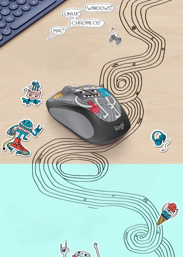 Logitech M238-V3 Trådløs Mus Kontor Hjem Gaming Trådløs