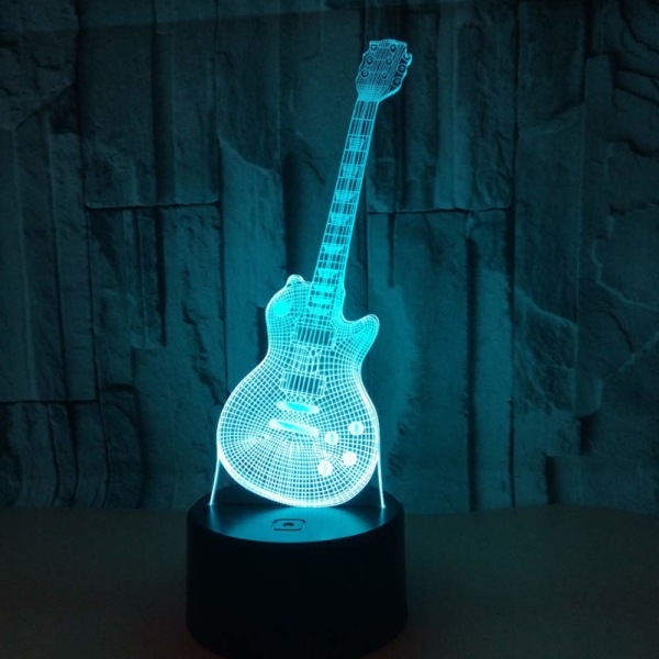 7 färgskiftande nattlampa 3D Atmosphere Bulbing Light 3D V