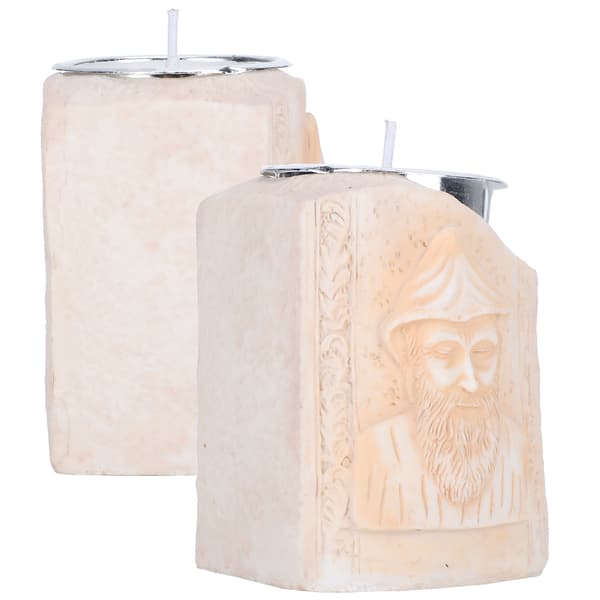 2 stk. Religiøse statuer Lysestake Hjem Harpiks Dekorasjoner Lysestake Ornamenter