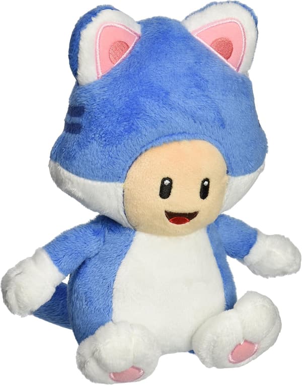 \"Little Buddy USA Super Mario: 7\"\" Neko Cat Toad Pehmolelu\", monivärinen