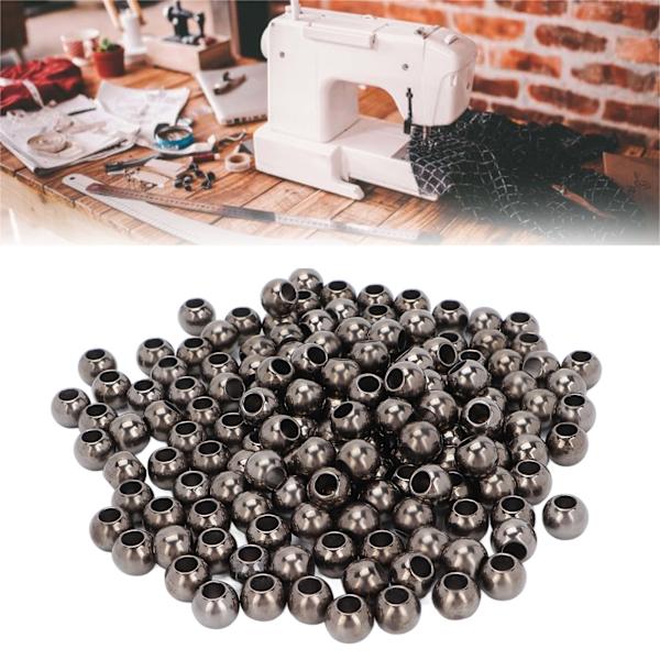 200 stk. harpiksperler bred anvendelse blank overflade robust holdbar levende farve håndværk perler til smykker tøj taske 12mm pistol farve