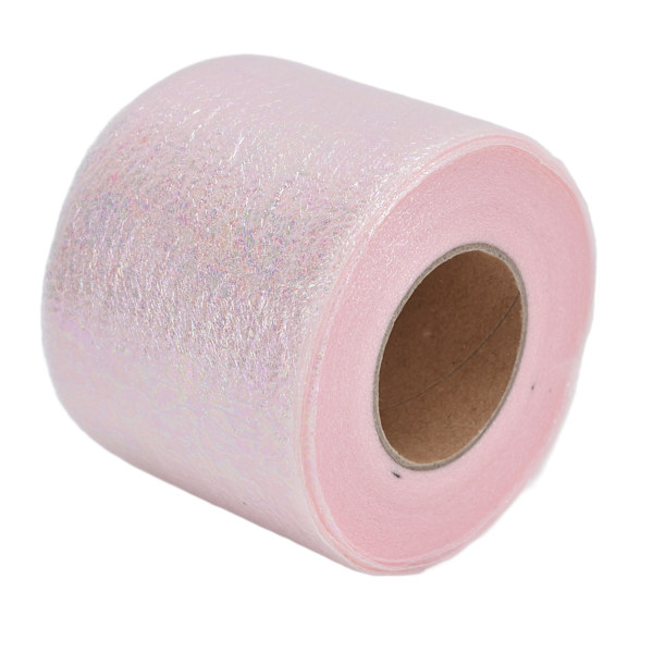 Symphony Ribbon Gradient Julband Rulle DIY Hemmagjorda Barnbåge Hårprydnad Tulle RulleLjusrosa