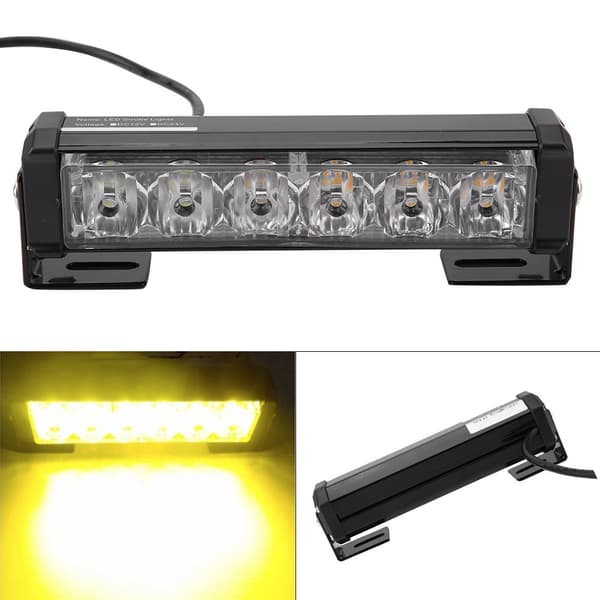 DC 12V Tehokas 6 LED Auton Vilkku Hätävaroitinvalo Kytkimellä