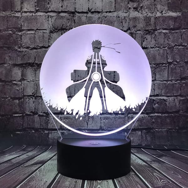 Naruto Kakashi Uchiha Sasuke 3D Illusion Natlampe Sm