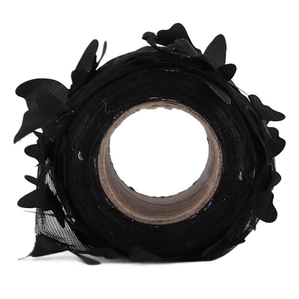 Tulle rulle syning farverig net garn rulle DIY hår tilbehør materiale webbing tyl rulle sort