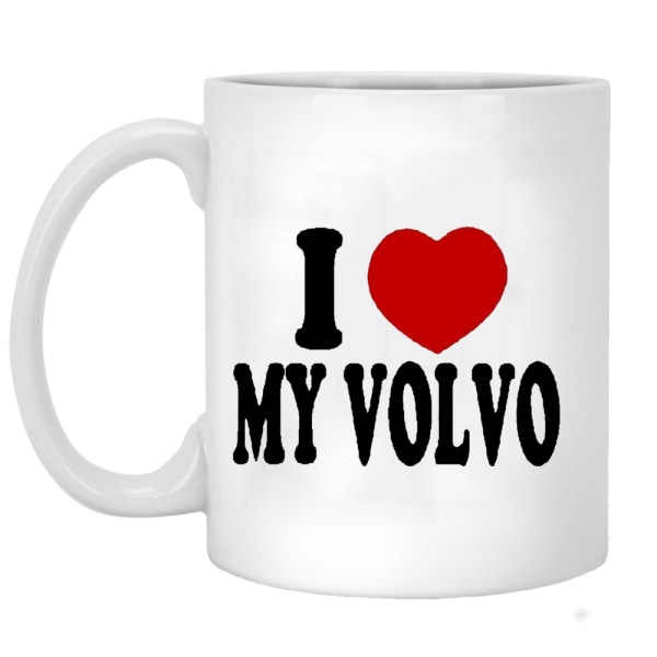 Jag älskar min Volvo kaffe mugg Frukost mugg Rolig kaffe mugg 11 uns Inspirationa