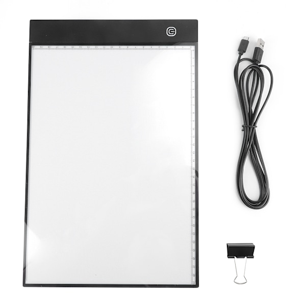 A4 LED Art Board Lys Pad Tracing Tegnebord Tavle Trinnløs Dimming Separat Type