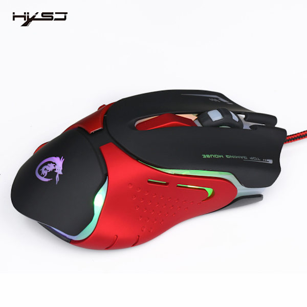 Kablet gamingmus, A903 farvebaggrundsbelysning, 3200DPI fire hastigheder