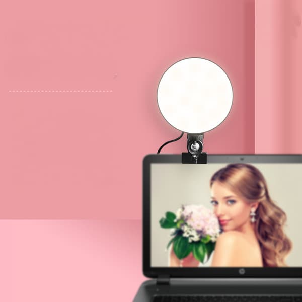 Selfie LED Lys Ring Clip Kamera Fyld Lys Lamper Til Telefon