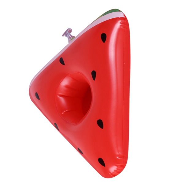 Oppblåsbar drikkeholder for svømmebasseng, vannmelonpizzaformet flyter, vannspill for barn