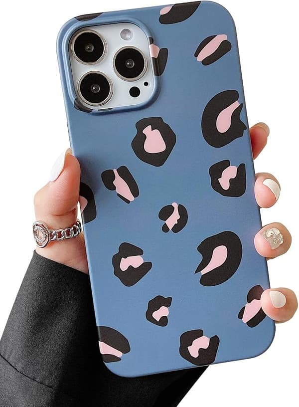 Kompatibel med iPhone 13pro Deksel Søt, Leopard Beskyttende