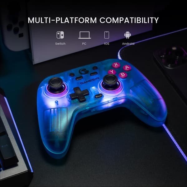 Nova trådløs Switch Pro-kontroller for Switch/Lite/OLED, Switch-kontrollere med Hall Effect JoySticks, RGB LED, 1200mAh oppladbar, Turbo,Program Nova(Green)