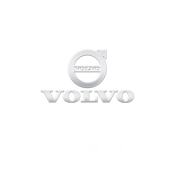 Auton metalliset autotarrat luovat auton logon koristetarrat - Volvo ylä- ja alaosa vakiometalliset tarrat / 5 kpl