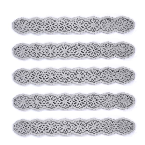 5 kpl metalliembossing-leikkuuterä hiiliteräksinen paperinveistokortti ontto linjamalli
