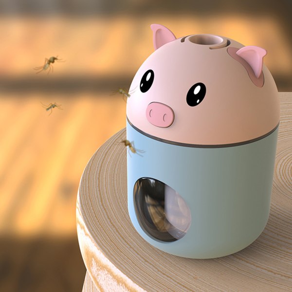 Hyttyskarkotin Yövalo Turvallinen Lievä Kannettava Piirretty Hyttyskarkotin Lamppu Kotiin Ulkoilmaan Matkustamiseen Pig Type