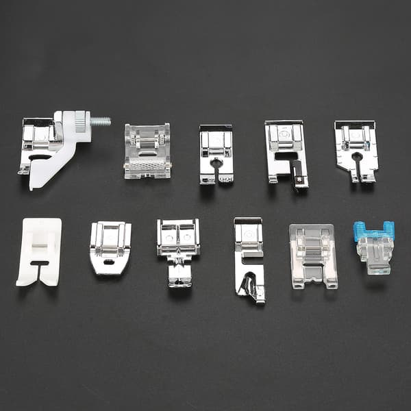 11PCS Multifunktionell symaskindelar Pressfot symaskin tillbehör kit set (#01)