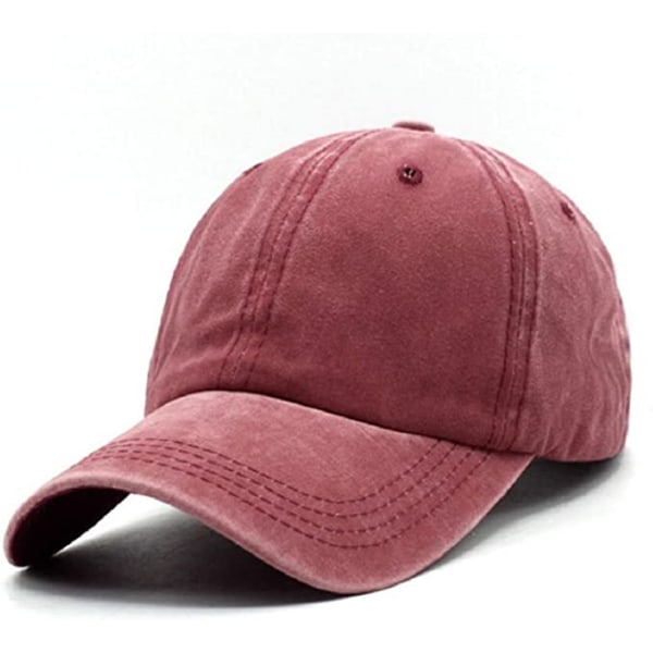 Neutral retro tvätt använd basebollkeps twill justerbar pappa ca