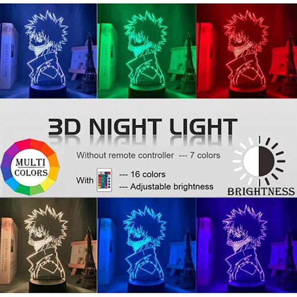 Attack on Titan 3D Anime Lampe Nat Levi Ackerman Illusion N