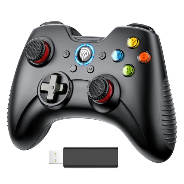 Kablet spillkontroller for Windows PC/ PS3/ Android TV Box/Tesla black-wireless version
