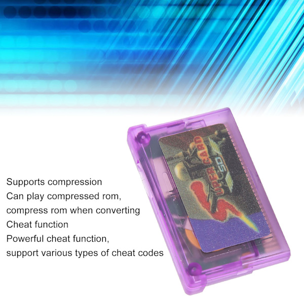 Videopelien muistikortti GBA:lle, GBA SP:lle, GBM:lle, polttava kortti, pelikortit, Mini Super Card, tukee muistikorttia