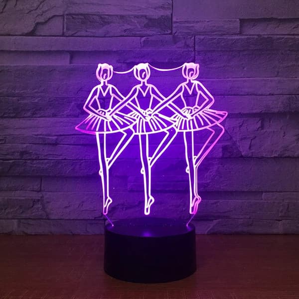 Led Waltz Tango Dans 3D Nattlys, Barn Nattlys 16-Co