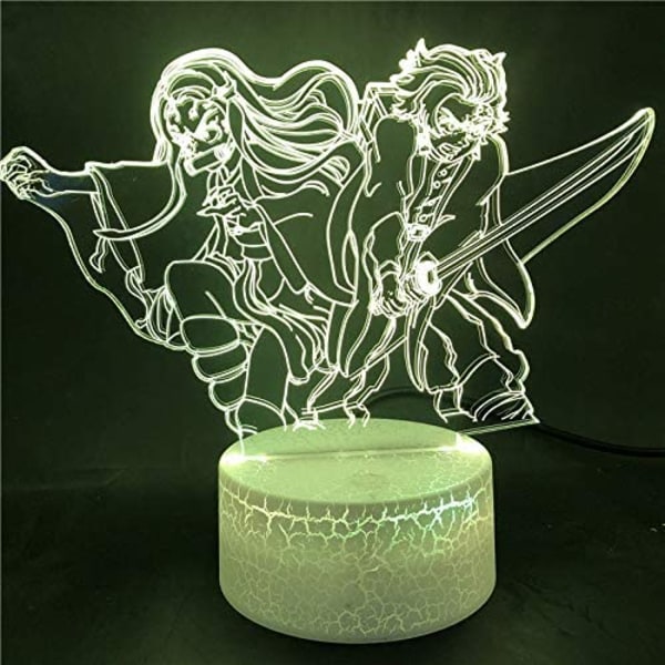 Demon Slayer Kamado Nezuko 3D Illusion Nattlampa, Crea
