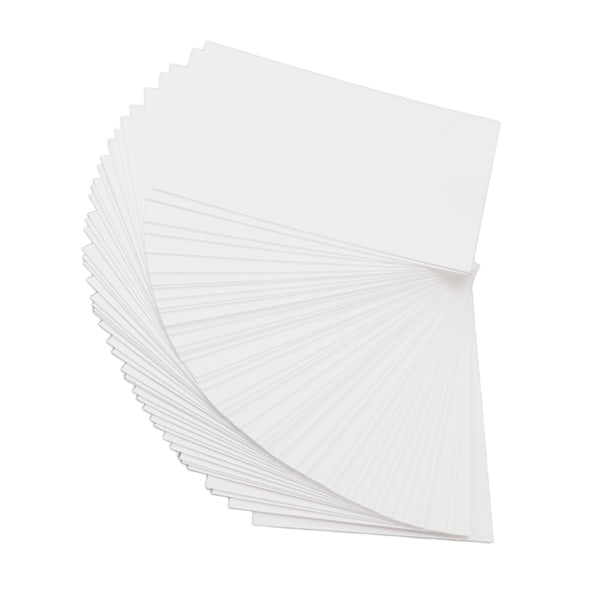 50 st vita kartongpapper stöd duplex utskrift snabb torkning tomma vykort för DIY-kort scrapbooking skärning prägling 250