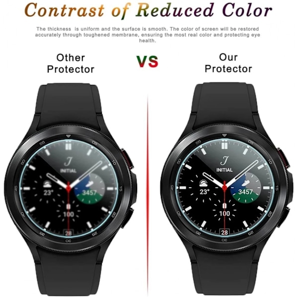 Skjermbeskytter for Samsung Galaxy Watch 5 (40mm), 2.5D 9H hardhet skjermbeskytter i herdet glass for smartklokke