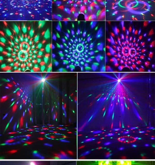 Lydaktiverte partylys med fjernkontroll - Par Light