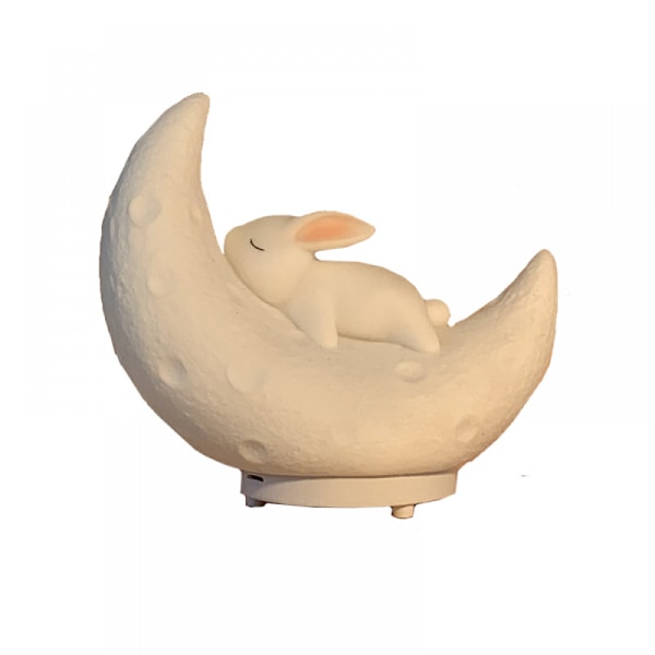 Kanin Måne Nattlampa, Cartoon Bunny Bluetooth Högtalare Present