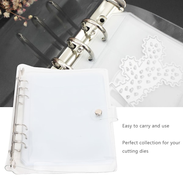 Opbevaringsbogsamling Album til dekorativ DIY Scrapbooking Skæredøre Stencil PVC 4 Grid
