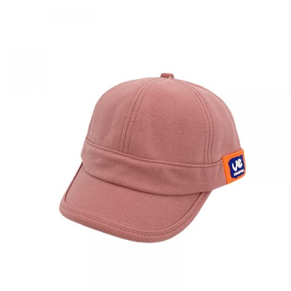 Hat Dame Niche Label Kortskyggede Spids Kasket Forår Og Brown